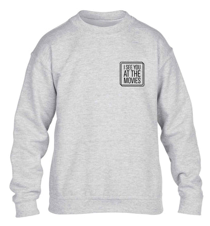Gen Z funny viral meme  children's grey sweater 12-13 Years