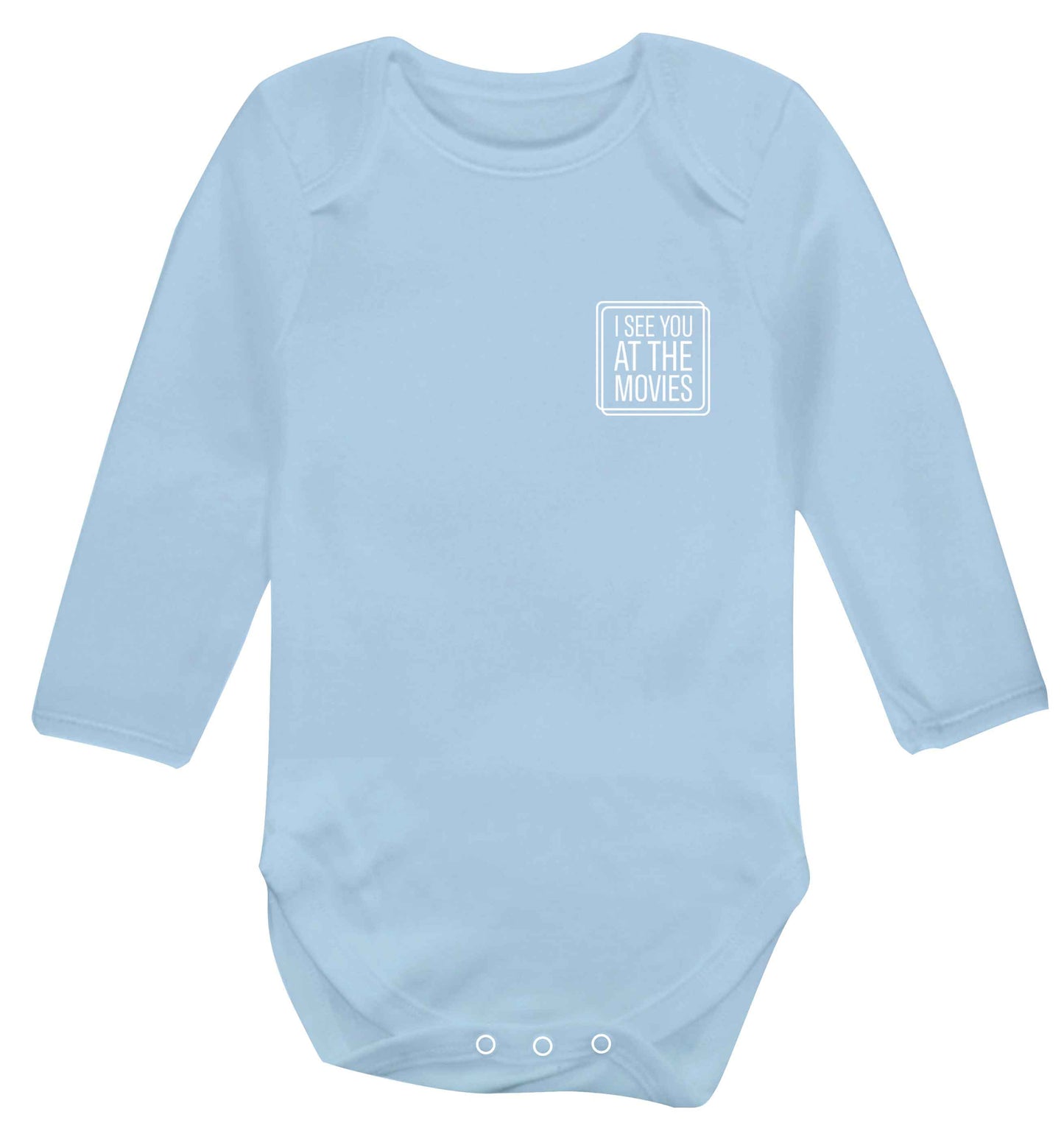Gen Z funny viral meme  baby vest long sleeved pale blue 6-12 months