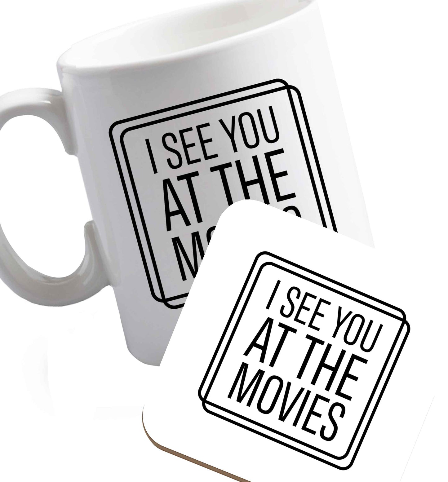 10 oz Gen Z funny viral meme    ceramic mug and coaster set right handed