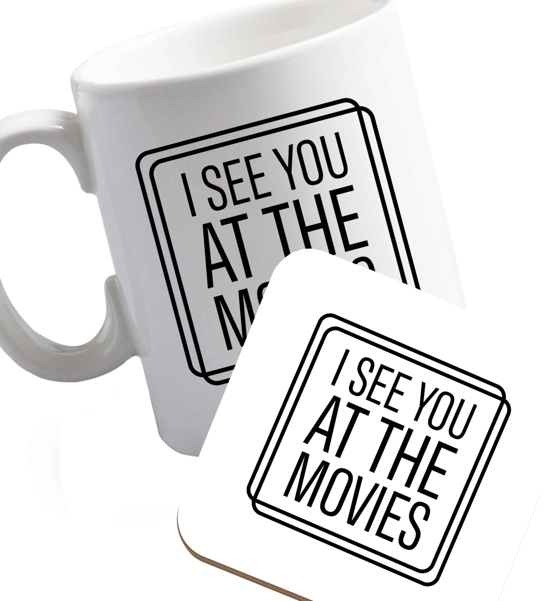 10 oz Gen Z funny viral meme    ceramic mug and coaster set right handed