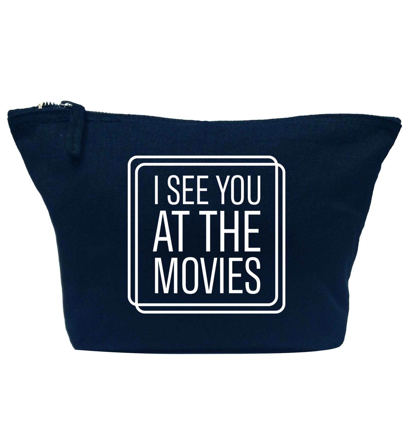 Gen Z funny viral meme  navy makeup bag