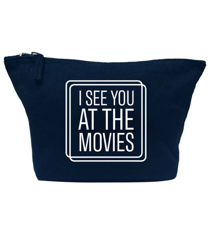 Gen Z funny viral meme  navy makeup bag