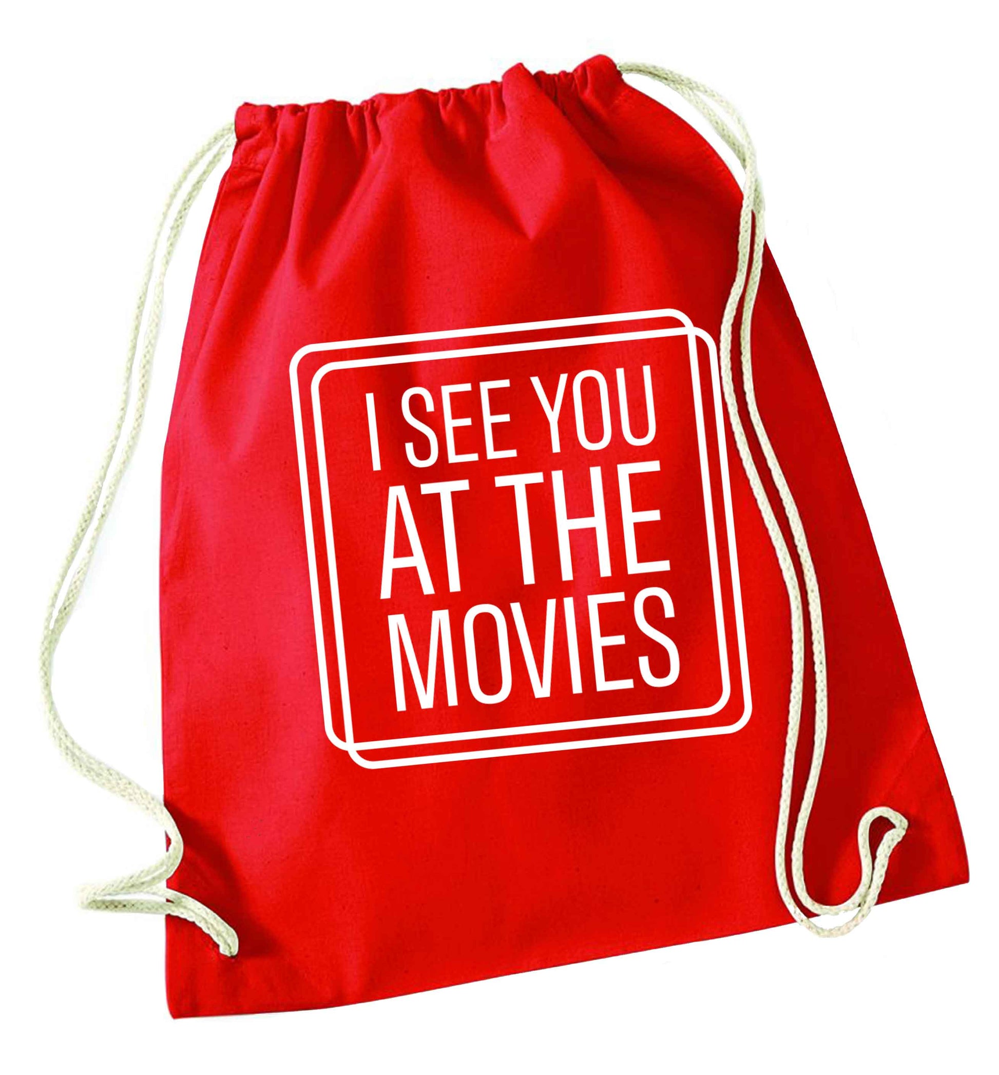 Gen Z funny viral meme  red drawstring bag 