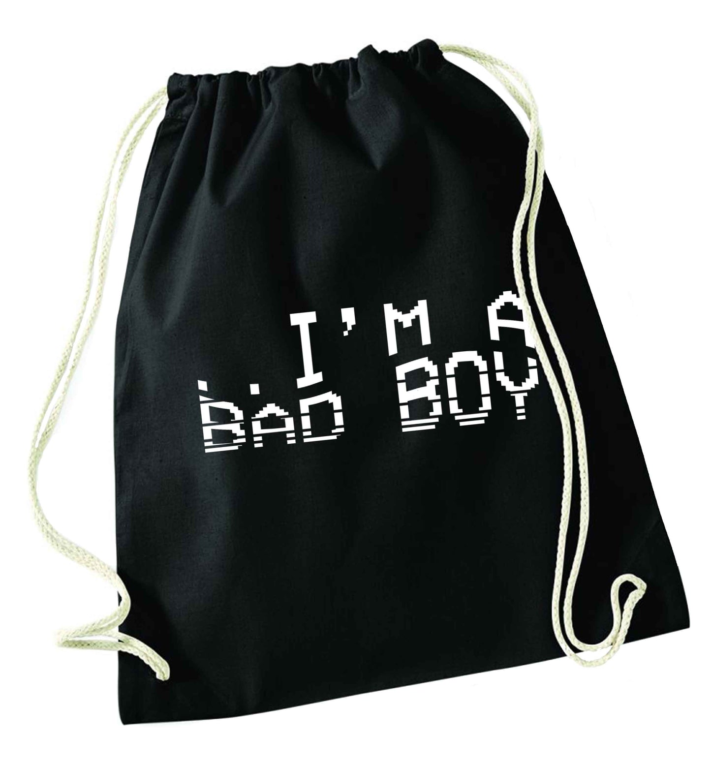 Gen Z funny viral meme  black drawstring bag