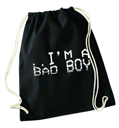 Gen Z funny viral meme  black drawstring bag