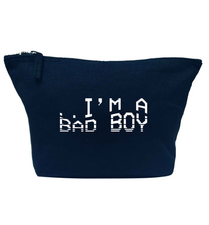 Gen Z funny viral meme  navy makeup bag