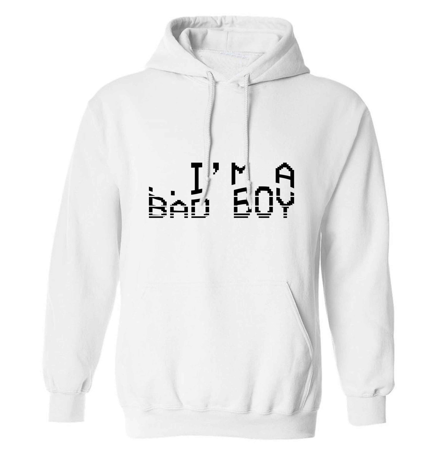 Gen Z funny viral meme  adults unisex white hoodie 2XL