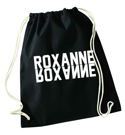 Misheard song lyrics - check!  black drawstring bag