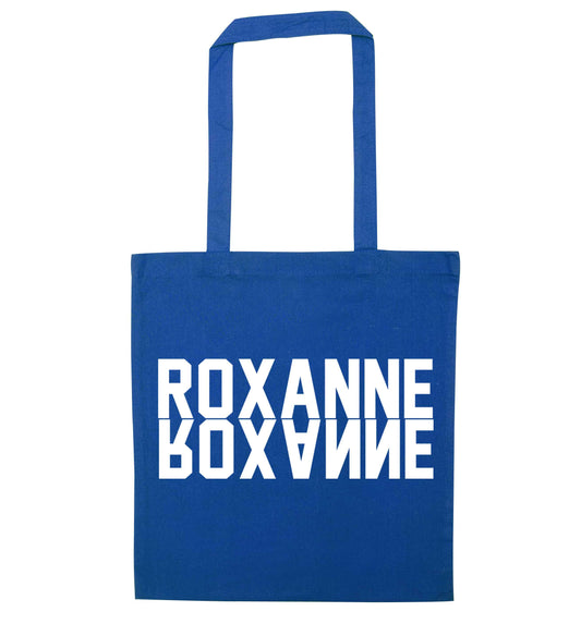Misheard song lyrics - check!  blue tote bag