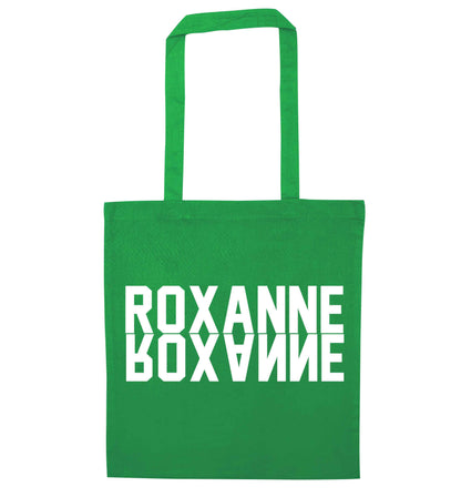 Misheard song lyrics - check!  green tote bag