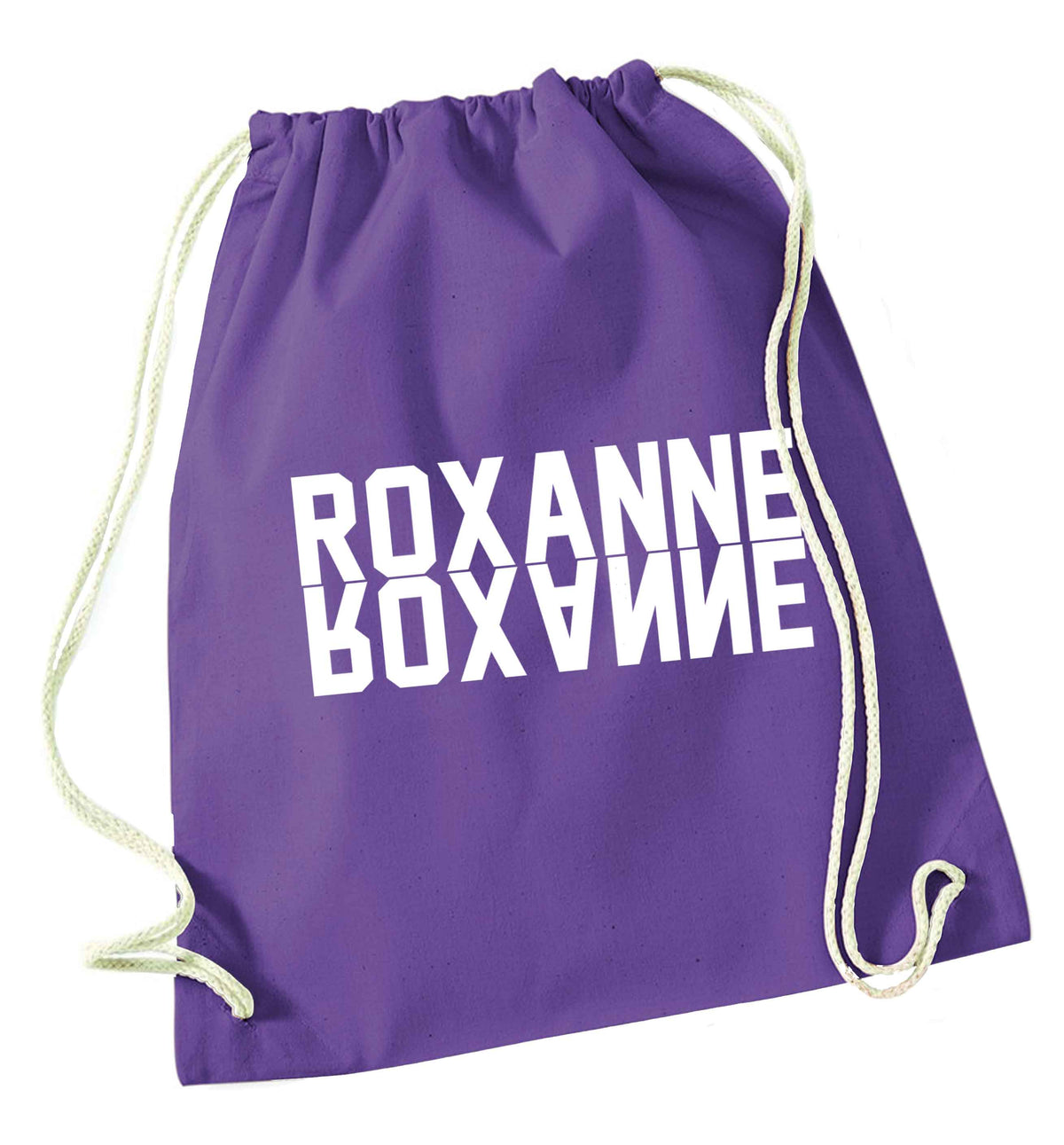 Misheard song lyrics - check!  purple drawstring bag