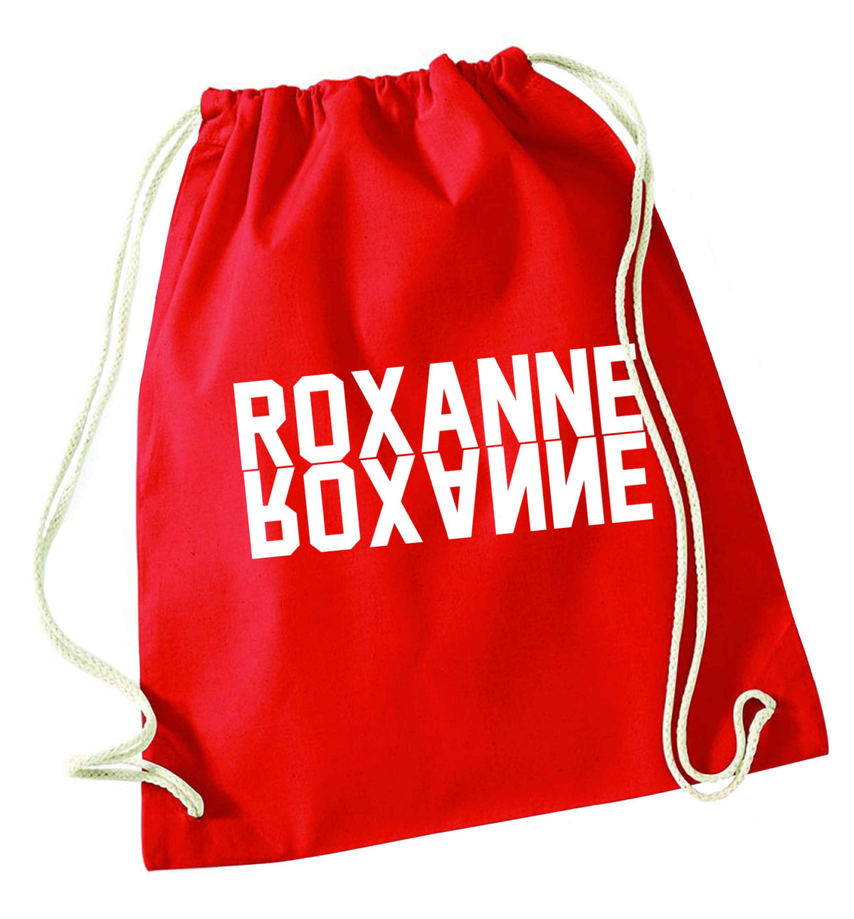 Misheard song lyrics - check!  red drawstring bag 