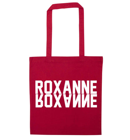 Misheard song lyrics - check!  red tote bag