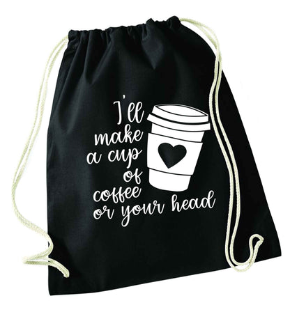 Misheard song lyrics - check!  black drawstring bag