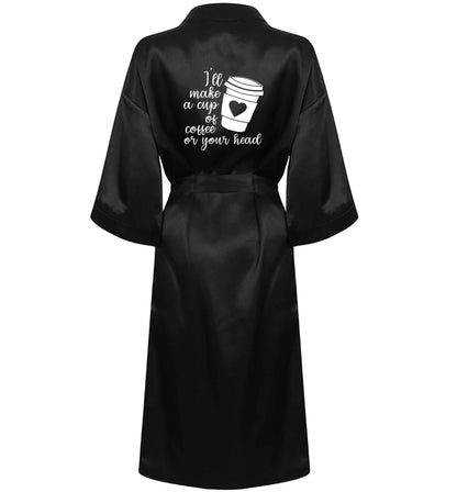 Misheard song lyrics - check!  XL/XXL black ladies dressing  gown size 16/18