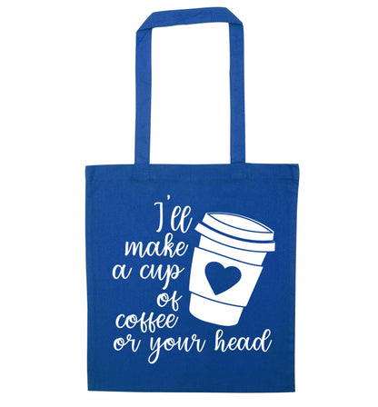 Misheard song lyrics - check!  blue tote bag