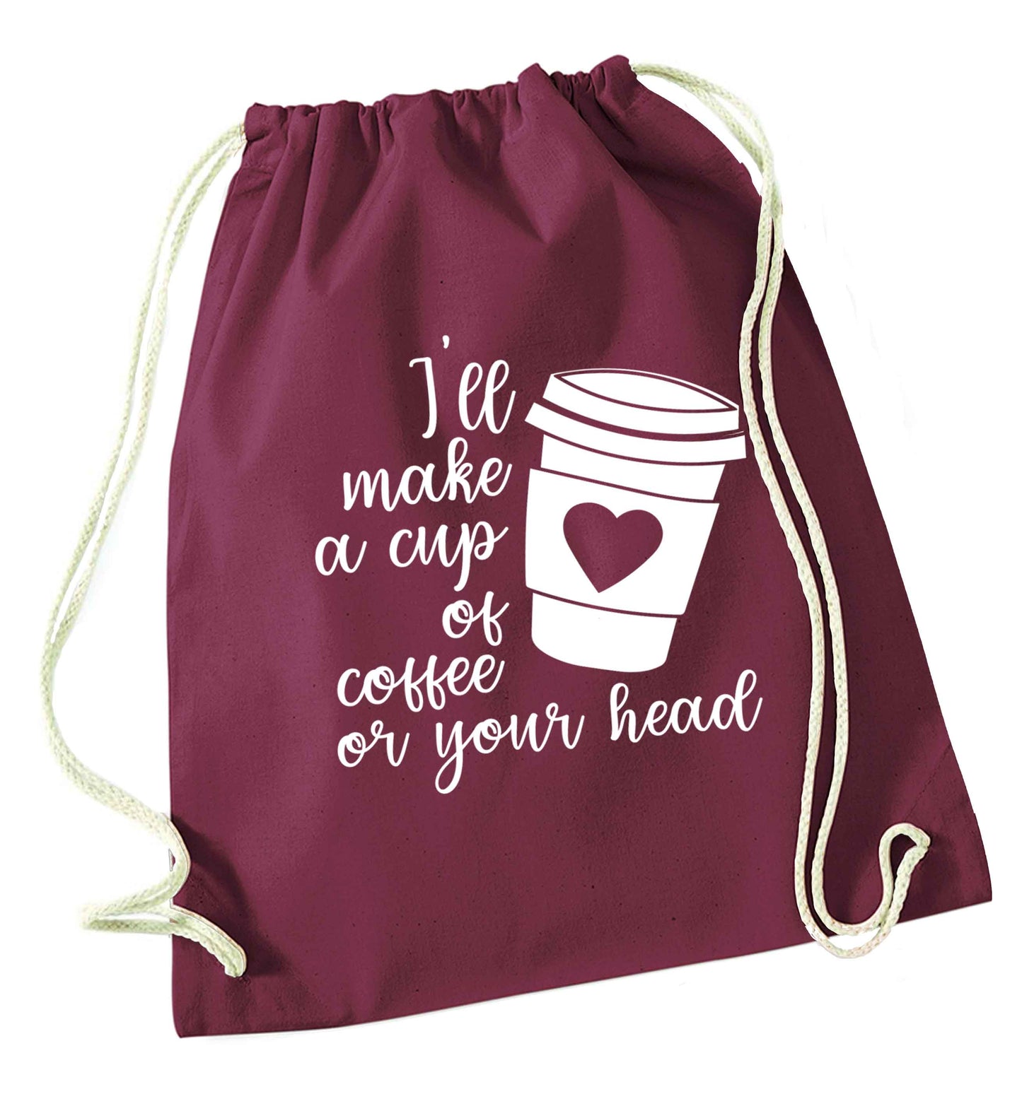 Misheard song lyrics - check!  maroon drawstring bag