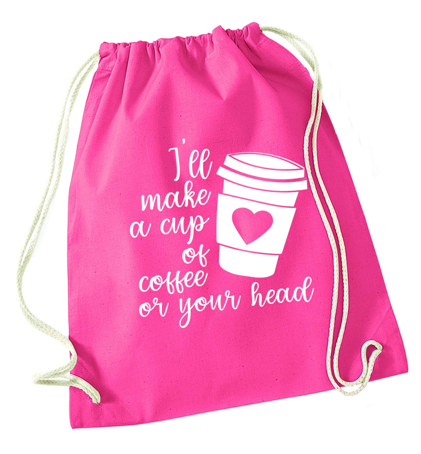 Misheard song lyrics - check!  pink drawstring bag