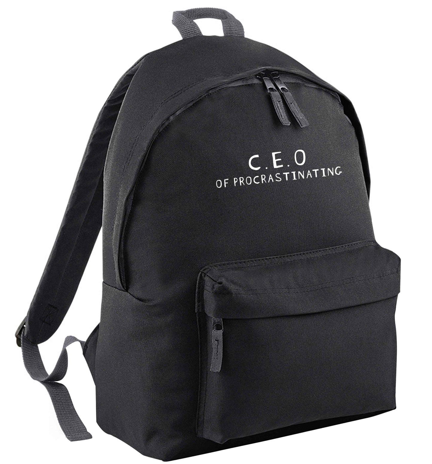 What are you president of? Personalise it here!  black adults backpack