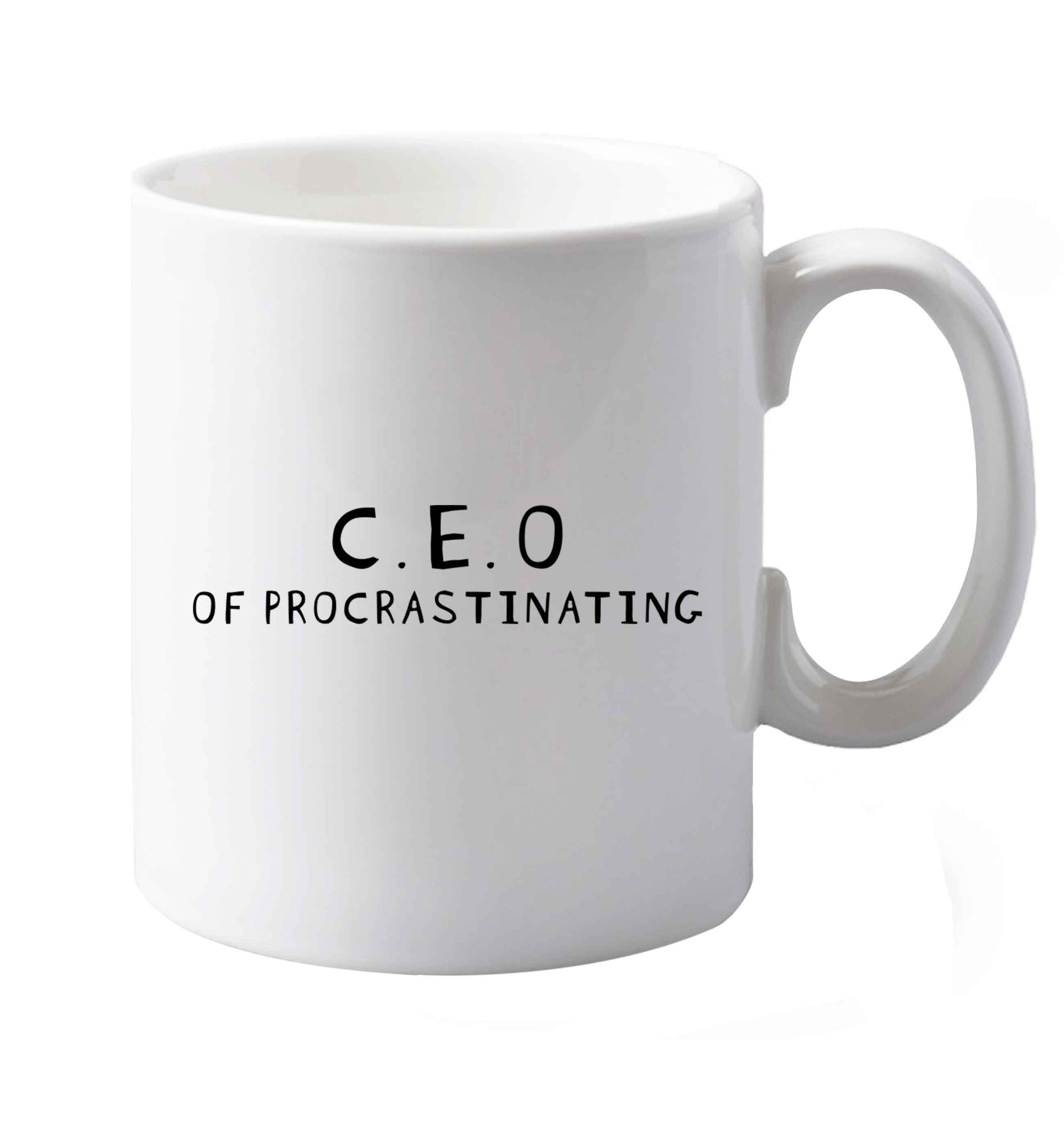 10 oz What are you president of? Personalise it here!    ceramic mug both sides