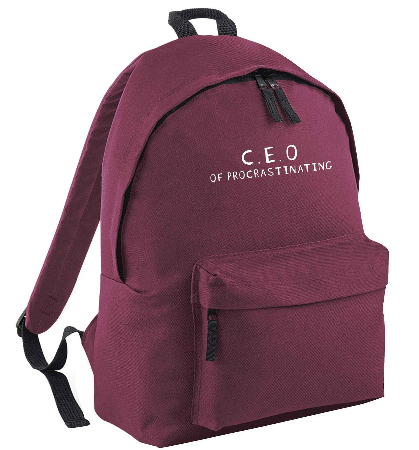 What are you president of? Personalise it here!  maroon adults backpack