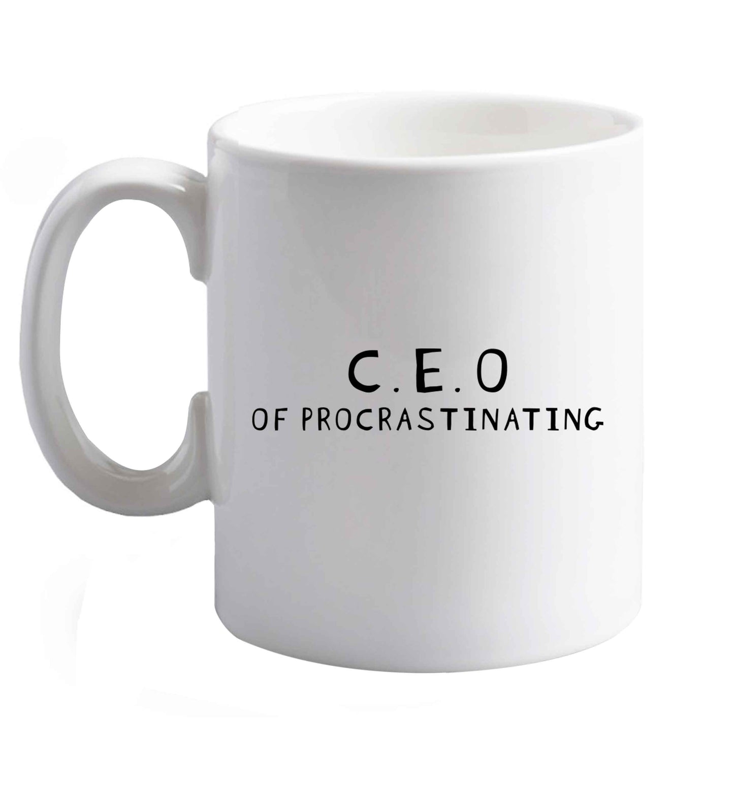 10 oz What are you president of? Personalise it here!    ceramic mug right handed