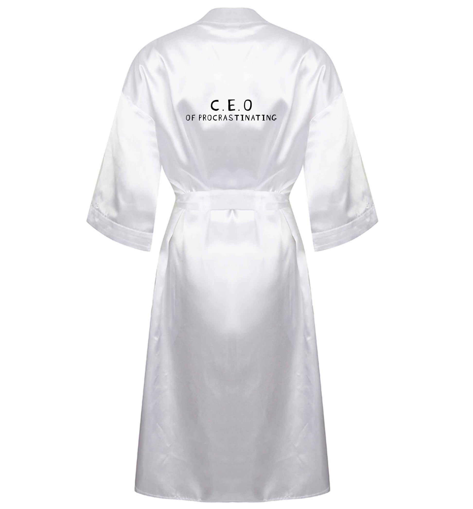 What are you president of? Personalise it here!  XL/XXL white ladies dressing gown size 16/18