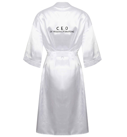 What are you president of? Personalise it here!  XL/XXL white ladies dressing gown size 16/18