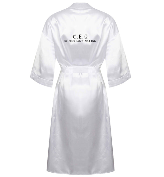 What are you president of? Personalise it here!  XL/XXL white ladies dressing gown size 16/18