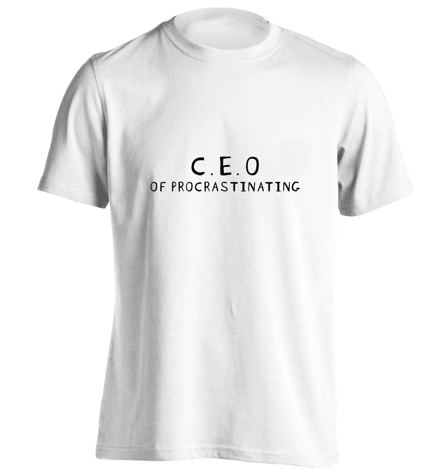 What are you president of? Personalise it here!  adults unisex white Tshirt 2XL