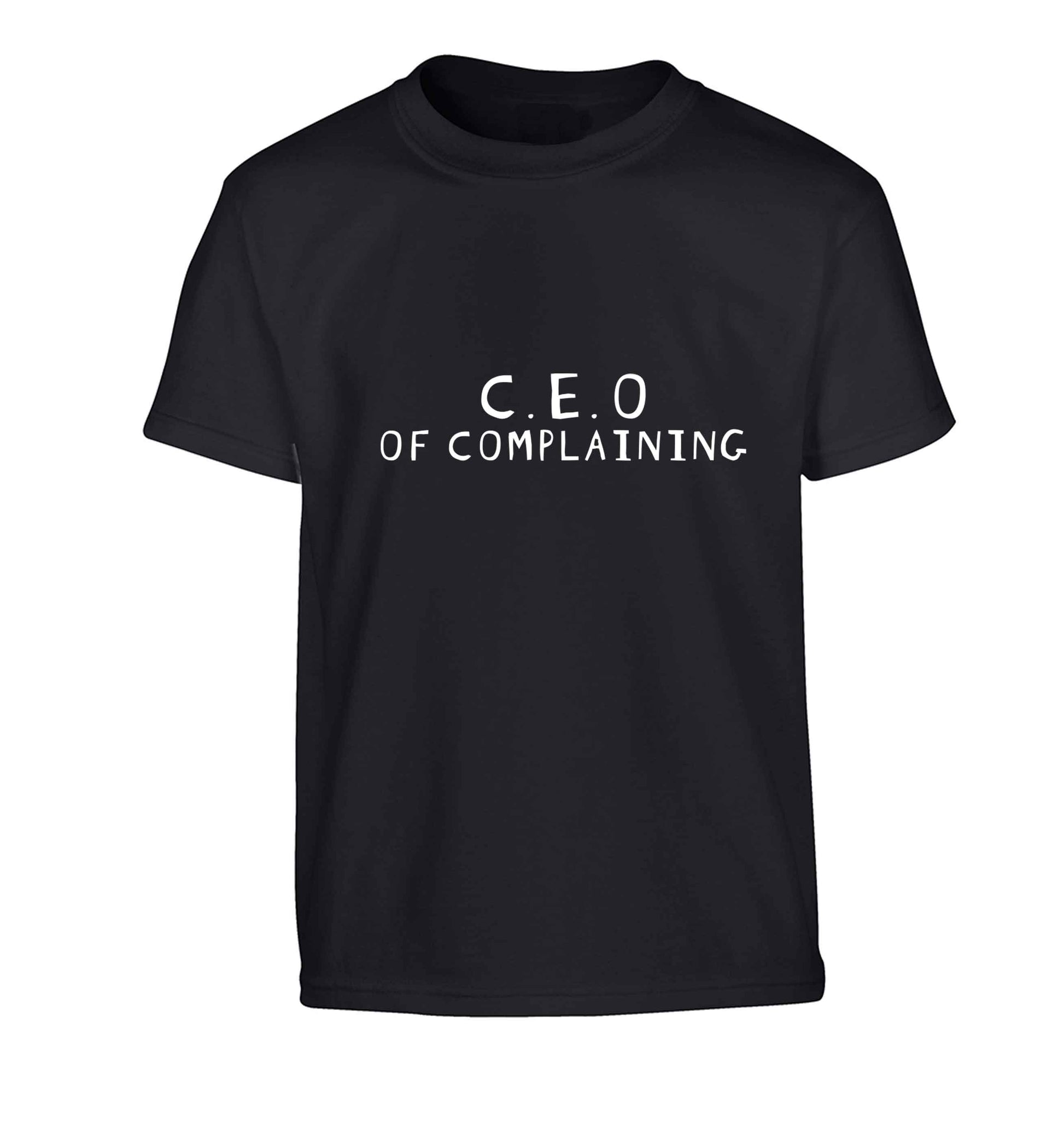 Excuse me can I talk to your manager? Know someone who just loves to complain? We think we might have the perfect gift for you!  Children's black Tshirt 12-13 Years