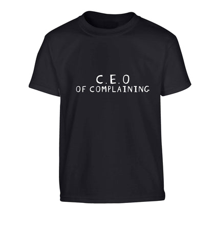 Excuse me can I talk to your manager? Know someone who just loves to complain? We think we might have the perfect gift for you!  Children's black Tshirt 12-13 Years