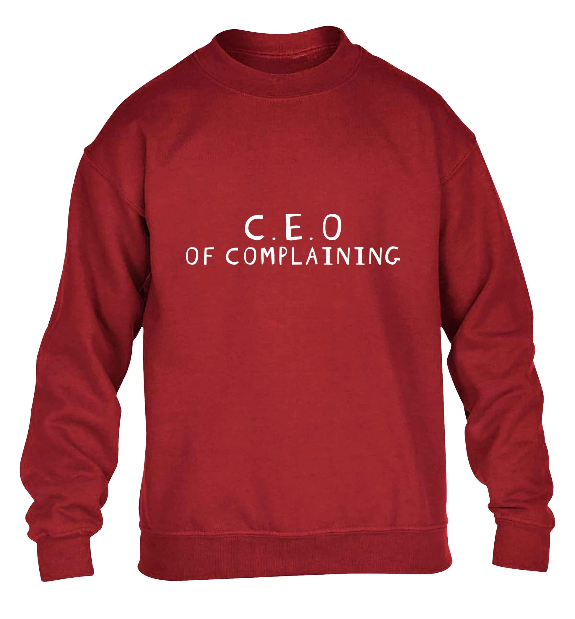 Excuse me can I talk to your manager? Know someone who just loves to complain? We think we might have the perfect gift for you!  children's grey sweater 12-13 Years