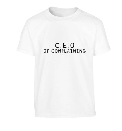 Excuse me can I talk to your manager? Know someone who just loves to complain? We think we might have the perfect gift for you!  Children's white Tshirt 12-13 Years