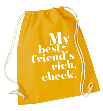 Got a rich best friend? Why not ask them to get you this, just let us  know and we'll tripple the price ;)  mustard drawstring bag