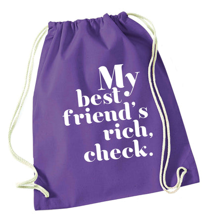 Got a rich best friend? Why not ask them to get you this, just let us  know and we'll tripple the price ;)  purple drawstring bag
