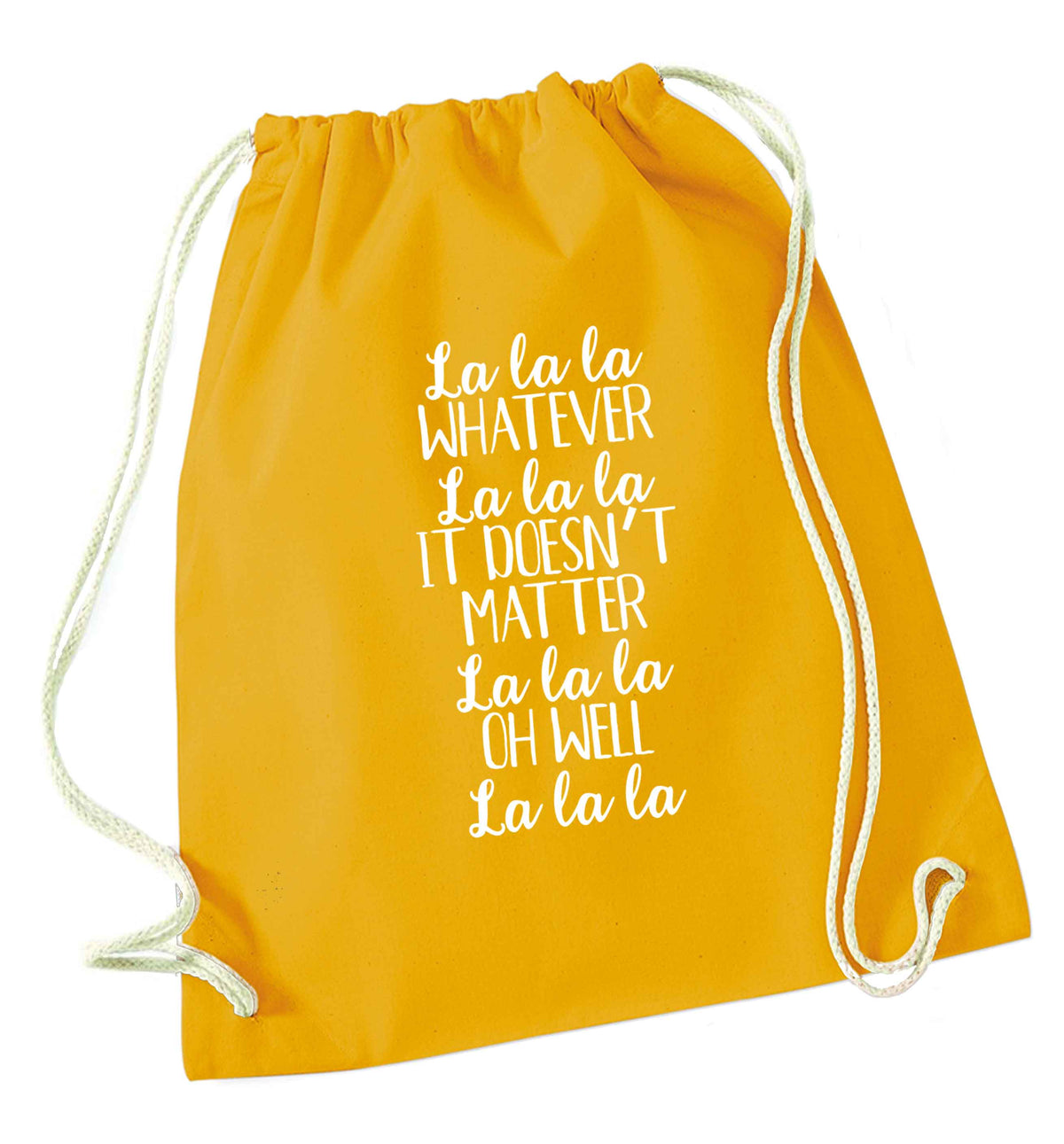 Viral song lyrics - check! Gen z babies where you at? mustard drawstring bag