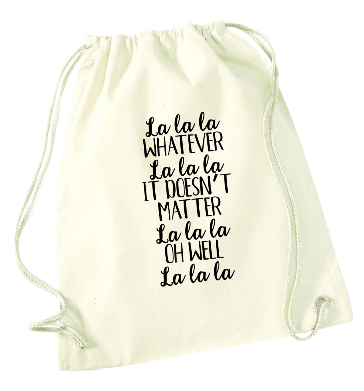Viral song lyrics - check! Gen z babies where you at? natural drawstring bag