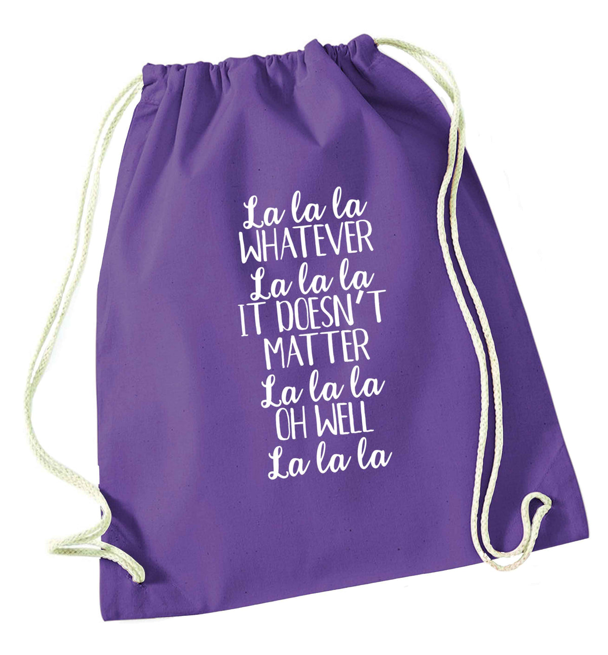 Viral song lyrics - check! Gen z babies where you at? purple drawstring bag