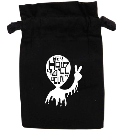 Hey, how ya'll doin'? | XS - L | Pouch / Drawstring bag / Sack | Organic Cotton | Bulk discounts available!