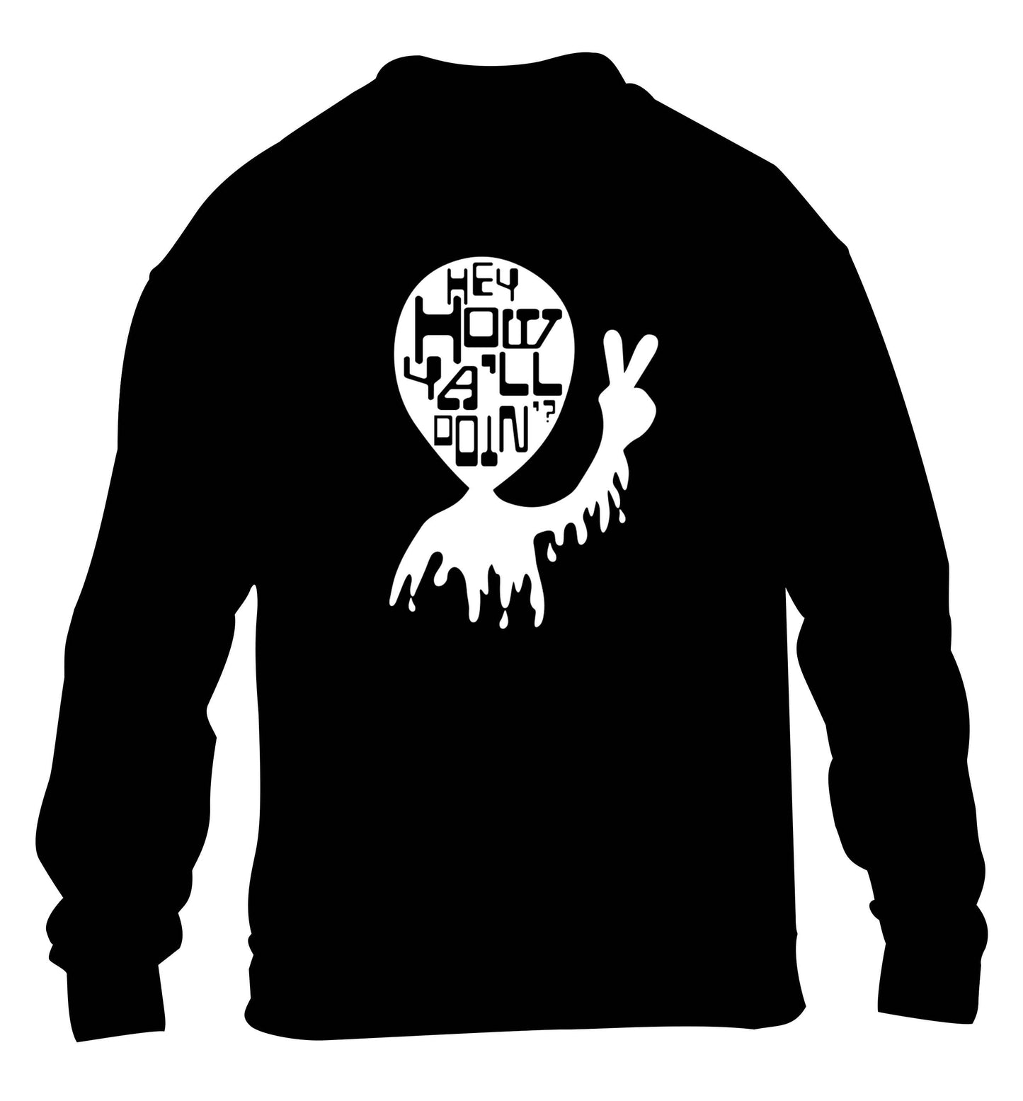 Misheard song lyrics - check!  children's black sweater 12-13 Years