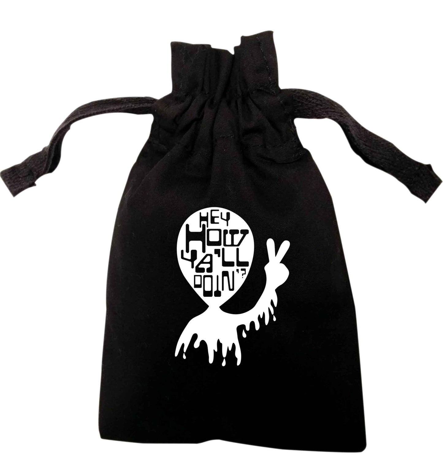 Hey, how ya'll doin'? | XS - L | Pouch / Drawstring bag / Sack | Organic Cotton | Bulk discounts available!