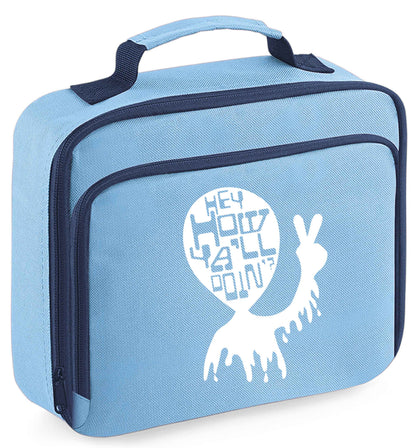 Any tex here insulated blue lunch bag cooler