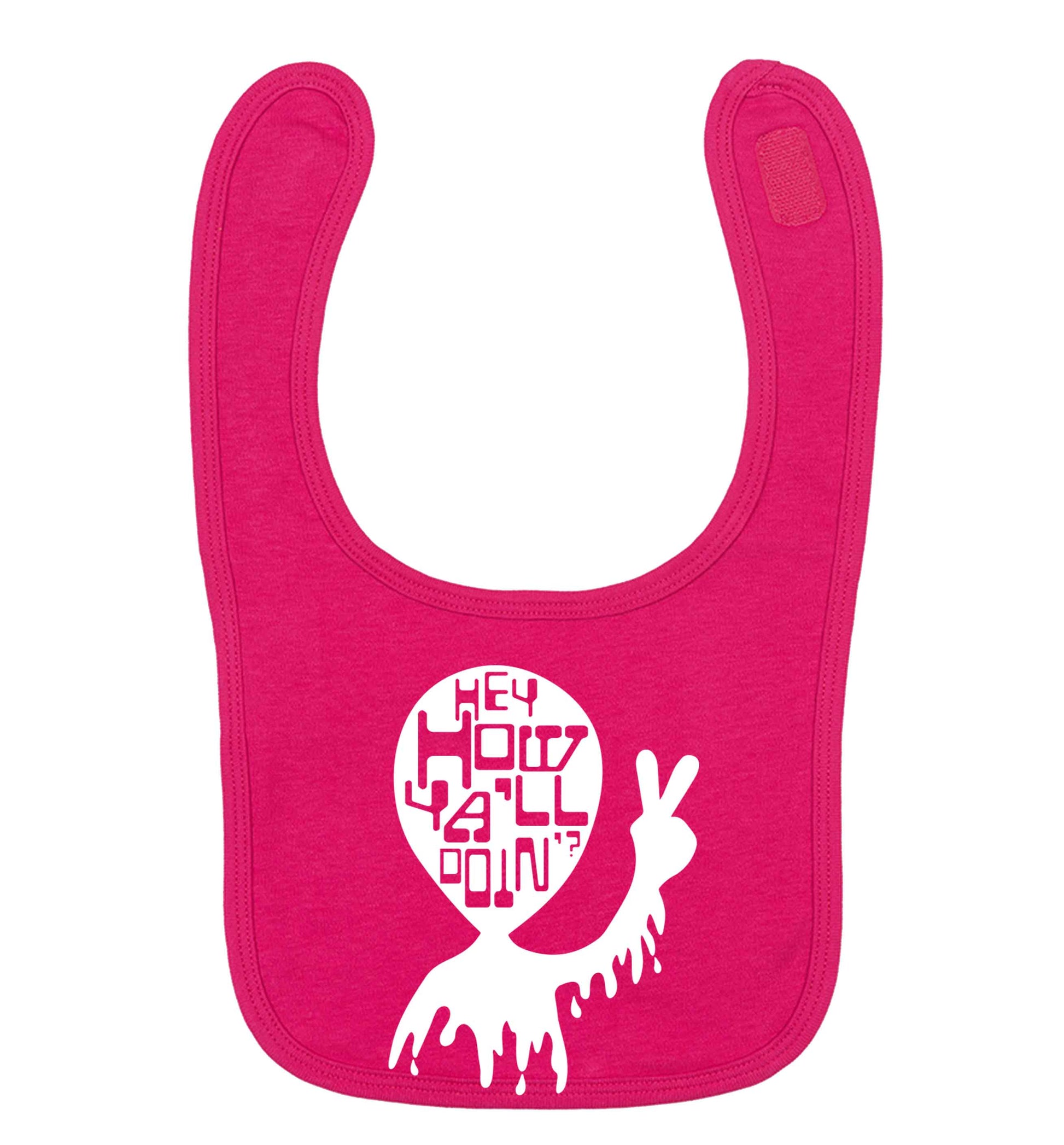 Misheard song lyrics - check!  dark pink baby bib