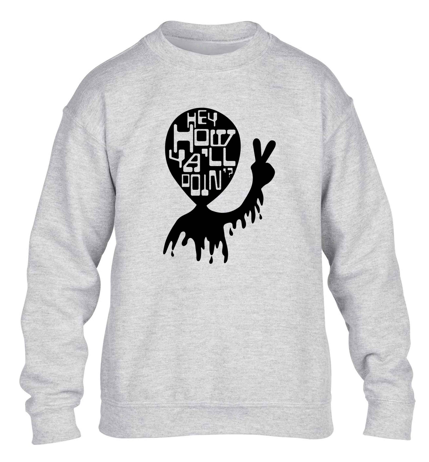 Misheard song lyrics - check!  children's grey sweater 12-13 Years
