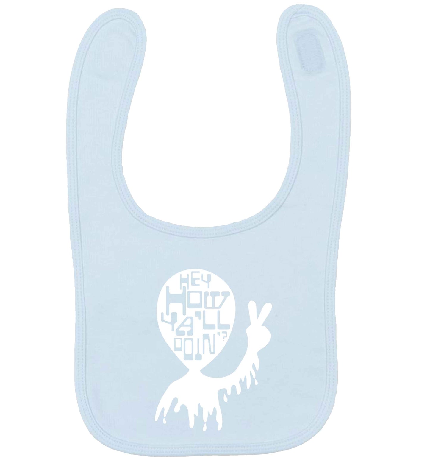 Misheard song lyrics - check!  pale blue baby bib