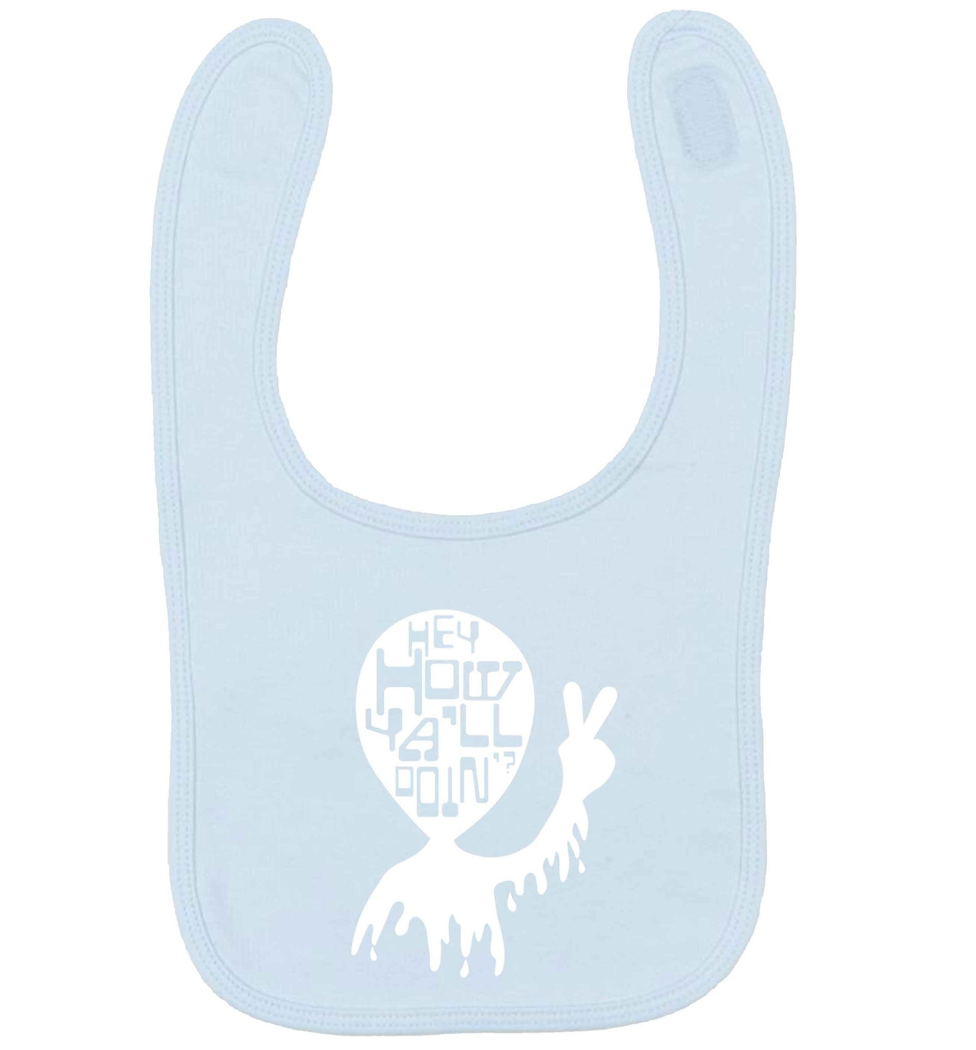Misheard song lyrics - check!  pale blue baby bib