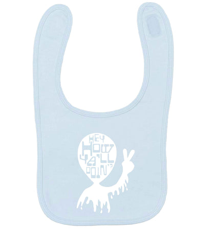 Misheard song lyrics - check!  pale blue baby bib