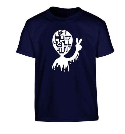 Misheard song lyrics - check!  Children's navy Tshirt 12-13 Years
