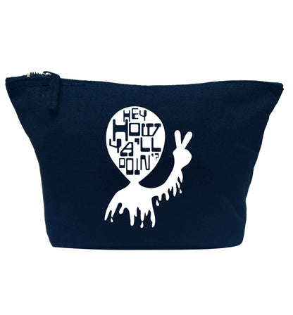 Misheard song lyrics - check!  navy makeup bag